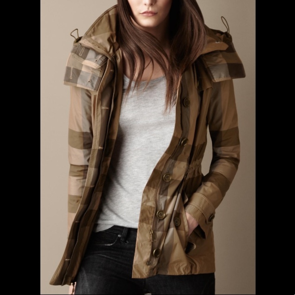 Burberry Brit check parka, new without tags!